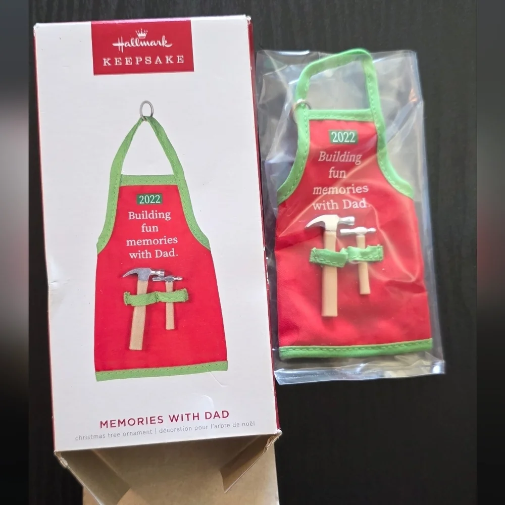Hallmark Red and Green Apron Ornament